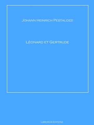 cover image of Léonard et Gertrude